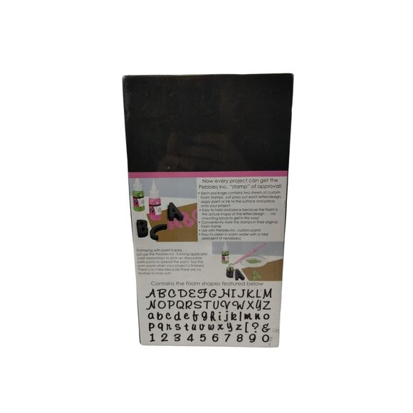 Pebbles Inc BonBon ABC 65 Piece Foam Stamps Stamping Scrapbooking Crafting - Picture 3 of 5